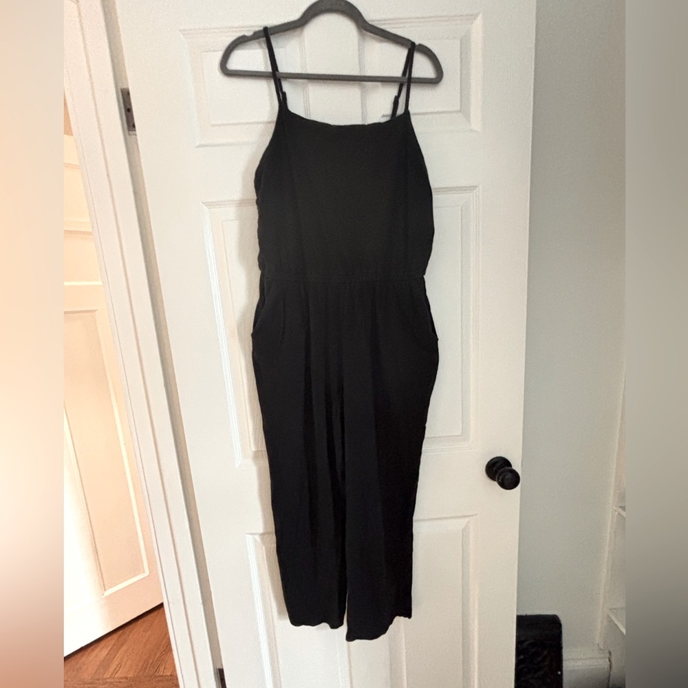 Old Navy Black Spaghetti Strap 100% cotton jumpsuit